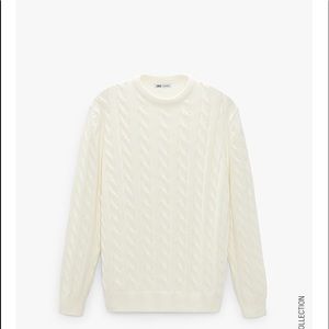 Men’s Cable Knit Sweatshirt Size:M